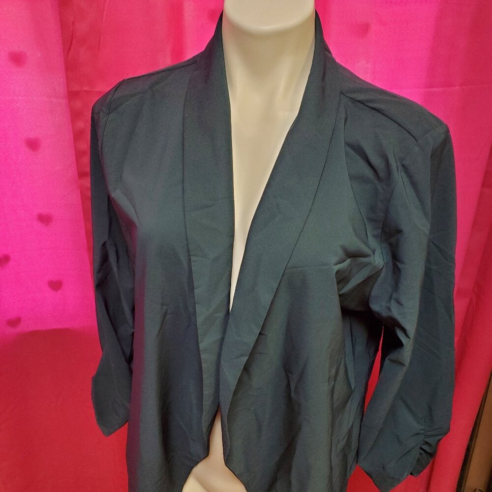 #219 Michel Grey Dress Jacket Blazer Size 3XL